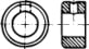 DIN 705 B Кольцо установочное стальное с отверстием под конический штифт, форма В
